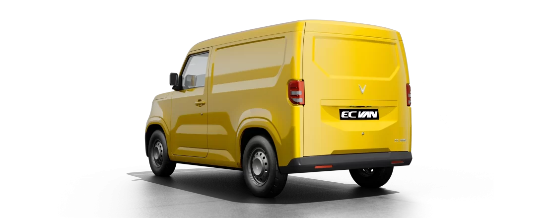ngoại thất vinfast ec van màu vàng