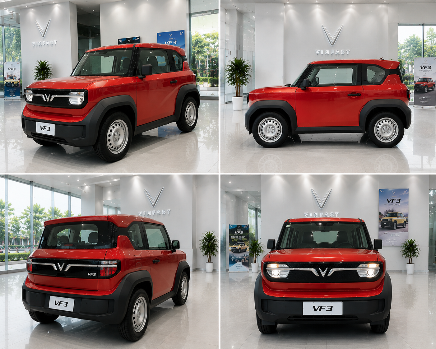 VinFast VF3 màu Đỏ